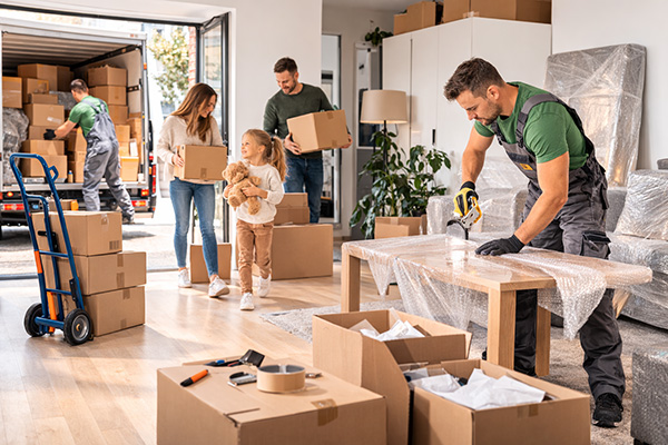 Wohnungsumzug in Stuttgart mit professionellen Umzugshelfern
